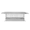 18 In. X 13 In. Bolt-On Single Flue Chimney Cap In Stainless Steel