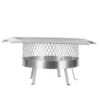18 In. Round Slip-In Welded Leg Single Flue Chimney Cap In Stainless Steel