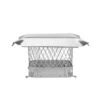 9 In. X 9 In. Bolt-On Single Flue Chimney Cap In Stainless Steel