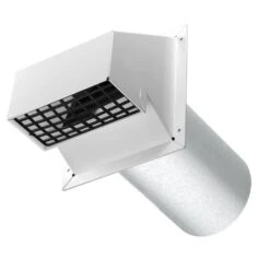 Imperial Heavy-Duty 6 In. Painted Galvanized Steel Exhaust Or Intake Hood, White -Fire Place Store imperial wall vents vt0519 b c3 1000