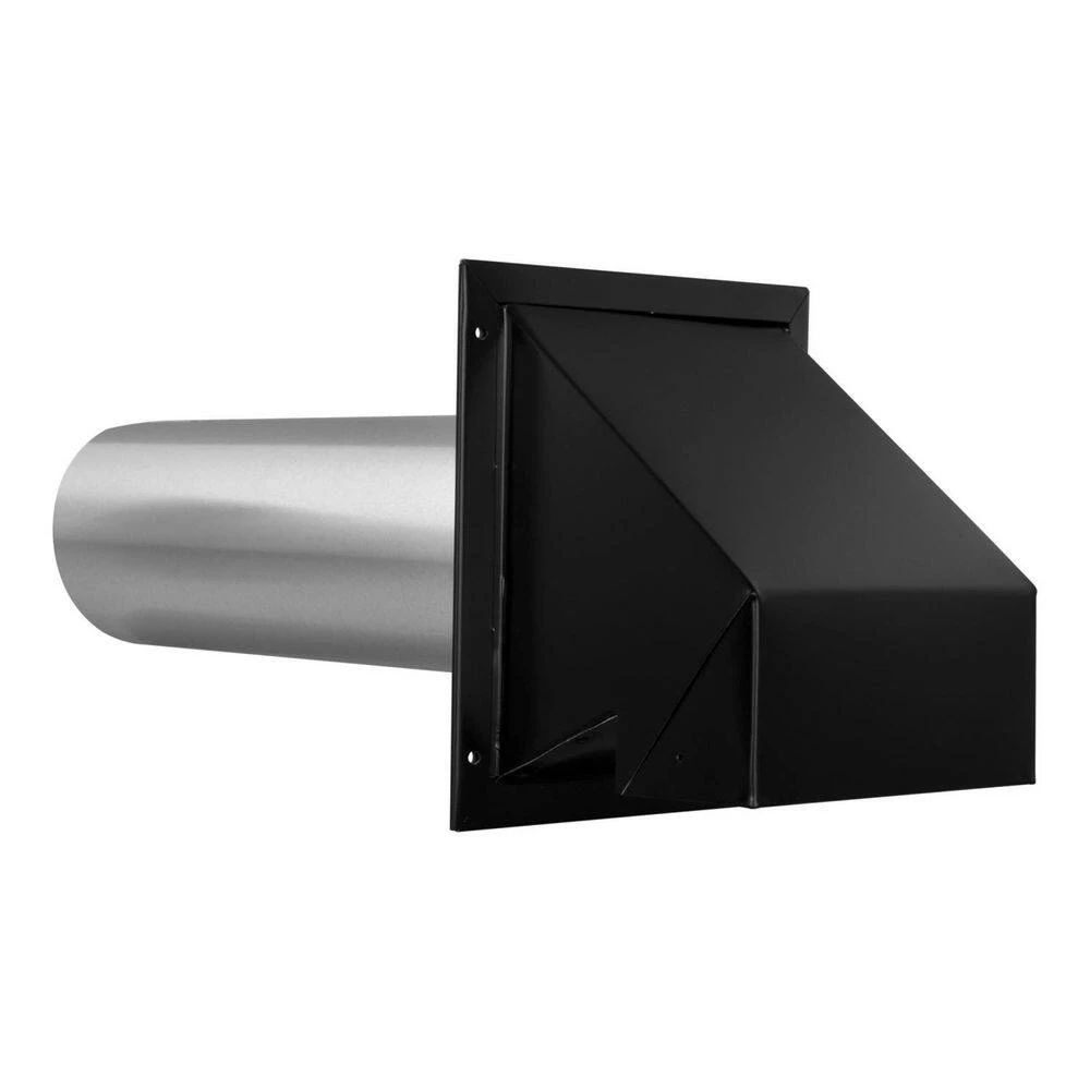 Imperial Heavy-Duty 4 In. Painted Galvanized Steel Exhaust Hood, Black 1 Imperial Heavy-Duty 4 In. Painted Galvanized Steel Exhaust Hood, Black