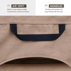 36 In. Patio Fire Pit Table Cover Round Outdoor Waterproof Fire Bowl Cover, Brown -Fire Place Store itopfox fire pit covers and accessories h2ph039011 fa 1000