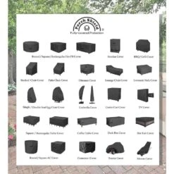 Patio Fire Pit Cover - Waterproof 600D Outdoor Rectangular Fire Table Cover Deck Box Protector, Black 13 Patio Fire Pit Cover - Waterproof 600D Outdoor Rectangular Fire Table Cover Deck Box Protector, Black -Fire Place Store itopfox fire pit covers and accessories h2ph039013 76 1000