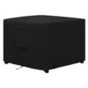 Outdoor Fire Pit Cover Square 32" Lx32 Wx24 H, Durable Outdoor Gas Waterproof And Weatherproof Cover, Black