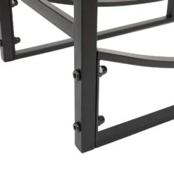 Log Storage 33 In. Heavy-Duty Firewood Rack With 2 Hooks -Fire Place Store karl home firewood racks 423858001409 1f 1000