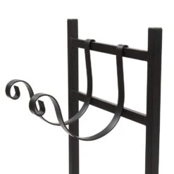 Log Storage 33 In. Heavy-Duty Firewood Rack With 2 Hooks -Fire Place Store karl home firewood racks 423858001409 4f 1000