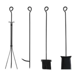 Log Storage Double Layer 30 In. Heavy-Duty Firewood Rack With Tools -Fire Place Store karl home firewood racks 708365384215 76 1000