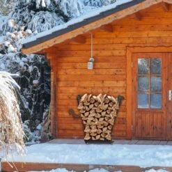 33 In. Indoor/Outdoor Firewood Rack -Fire Place Store karl home firewood racks 720423857752 4f 1000