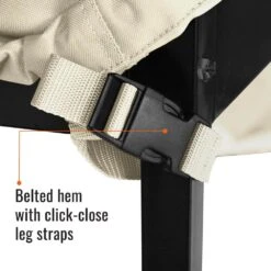 Sahara Series 4 Ft. Beige Log Rack Heavy-Duty Protector Cover -Fire Place Store khomo gear firewood racks ger 1126 fa 1000