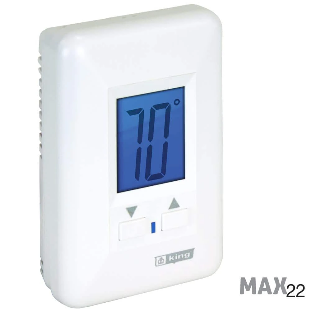 Electronic Line Voltage Single Pole Thermostat Non Programmable 208/240-Volt 22 Amp 3 Electronic Line Voltage Single Pole Thermostat Non Programmable 208/240-Volt 22 Amp - Image 3