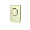 Line Voltage Double Pole Mechanical Bi-Metal Thermostat In Almond