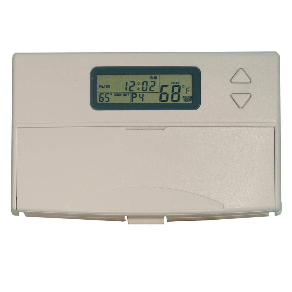 Low Voltage 5-1-1-Day Programmable Thermostat 24-Volt LCD Display White 2 Low Voltage 5-1-1-Day Programmable Thermostat 24-Volt LCD Display White - Image 2