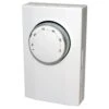 KING Line Voltage Single Pole Mechanical Bi-Metal Thermostat In White