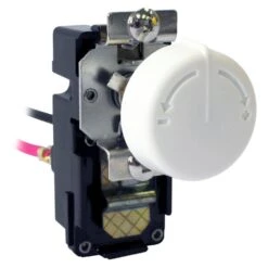 KING 3.8 In. X 2 In. X 2.4 In. Retrofit Built-In Thermostat Kit For Wall Heaters-Single Pole In White