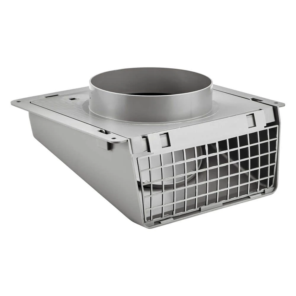 8 In. Gray Plastic Wall Cap 2 8 In. Gray Plastic Wall Cap - Image 2