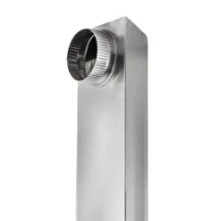 6 In. X 4.5 In. X 22.75 In. Rectangular Aluminum Dryer Duct -Fire Place Store lambro metal ducts 3005 r 1f 1000