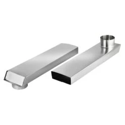 6 In. X 4.5 In. X 22.75 In. Rectangular Aluminum Dryer Duct -Fire Place Store lambro metal ducts 3005 r 4f 1000