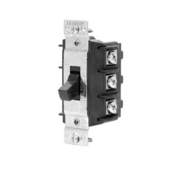 30 Amp 600 Volt Industrial Grade Three Pole Three Phase AC Manual Motor Controller Short Toggle Switch - Black MS303-DSS -Fire Place Store leviton motor controls ms303 dss c3 1000