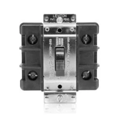 60 Amp 600 Volt Industrial Grade Double Pole Single Phase AC Manual Motor Controller Toggle Switch - Black MS602-FW
