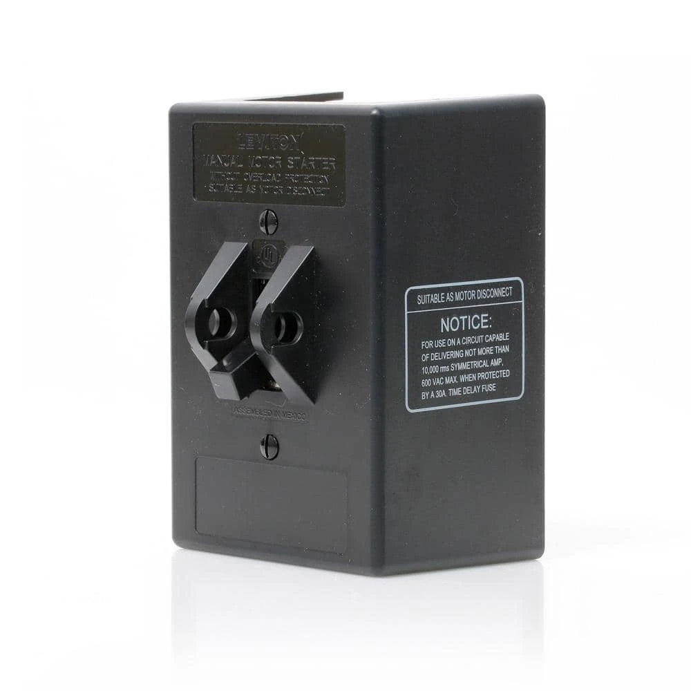 30 Amp 600 Volt Industrial Grade 3-Pole Toggle In Type 1 Enclosure W/ Metal Back Plate AC Manual Motor Controller - Gray 4 30 Amp 600 Volt Industrial Grade 3-Pole Toggle In Type 1 Enclosure W/ Metal Back Plate AC Manual Motor Controller - Gray - Image 4