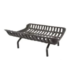 24 In. Cast Iron Fireplace Grate With 4 In. Legs
