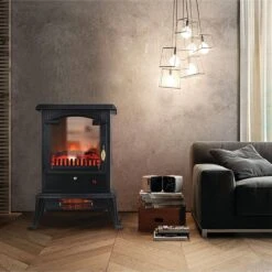 3 Sided Flame View Infrared Heater Stove -Fire Place Store lifesmart electric stove heaters ht1109 31 1000