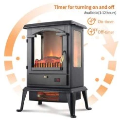 3 Sided Flame View Infrared Heater Stove -Fire Place Store lifesmart electric stove heaters ht1109 40 1000