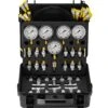 Hydraulic Pressure Test Kit Gauge Set With Carrying Case For Excavator Tractors Machinery