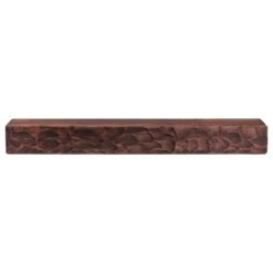 Rough Hewn 36 In. X 5.5 In. Mahogany Mantel -Fire Place Store mahogany dogberry collections mantel shelves m hewn 3605 mhog none c3 1000