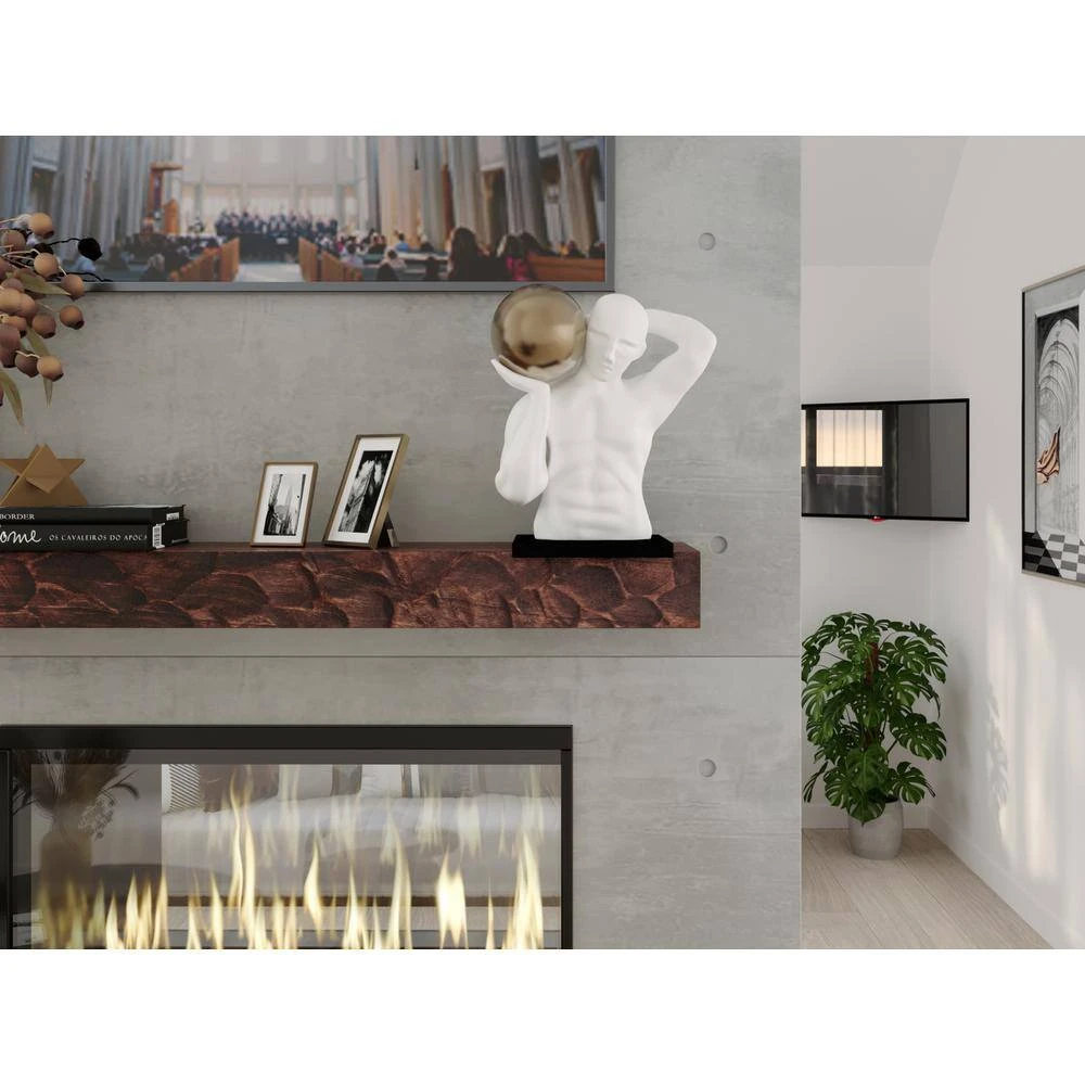 36 In. W X 5.5 In. H X 6.25 In. D Mahogany Rough Hewn Fireplace Cap-Shelf Mantel 2 36 In. W X 5.5 In. H X 6.25 In. D Mahogany Rough Hewn Fireplace Cap-Shelf Mantel - Image 2