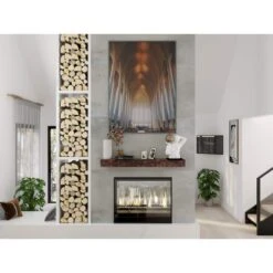 Rough Hewn 60 In. X 5.5 In. Mahogany Mantel -Fire Place Store mahogany dogberry collections mantel shelves m hewn 6005 mhog none 31 1000