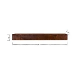 Rustic 72 In. Mahogany Cap-Shelf Mantel -Fire Place Store mahogany dogberry collections mantel shelves m rust 7205 mhog none fa 1000