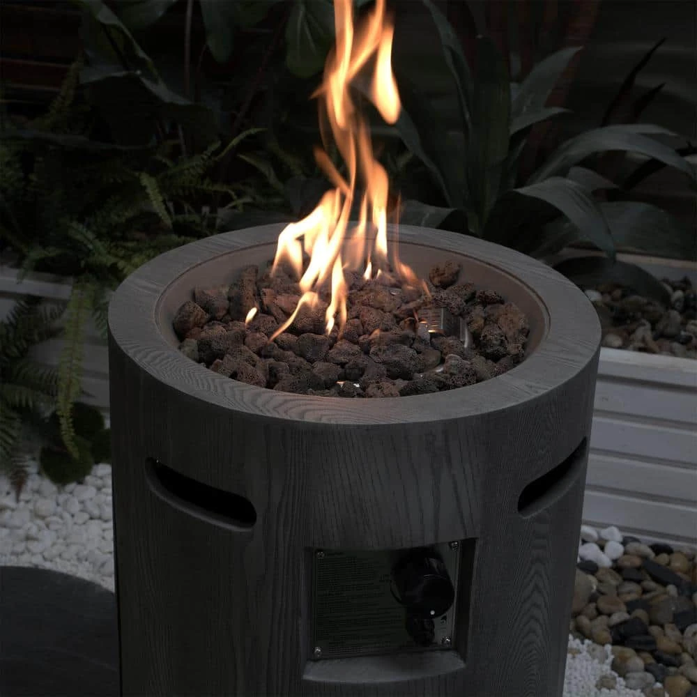 26 In. X 20 In. 32000 BTU, CSA Certification Round Outdoor Gas Fire Pit, Contain 2.5kg Lava Stone And Rainproof Cover 2 26 In. X 20 In. 32000 BTU, CSA Certification Round Outdoor Gas Fire Pit, Contain 2.5kg Lava Stone And Rainproof Cover - Image 2
