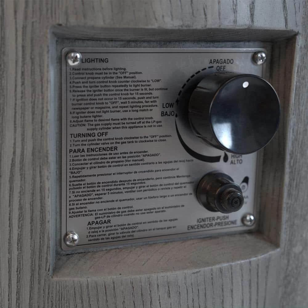 26 In. X 20 In. 32000 BTU, CSA Certification Round Outdoor Gas Fire Pit, Contain 2.5kg Lava Stone And Rainproof Cover 8 26 In. X 20 In. 32000 BTU, CSA Certification Round Outdoor Gas Fire Pit, Contain 2.5kg Lava Stone And Rainproof Cover - Image 8