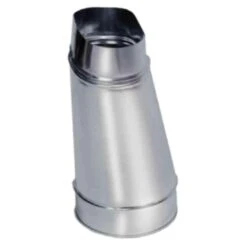 6 In. Straight Oval-to-Round Boot