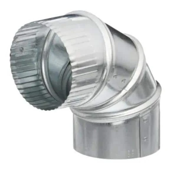 4 In. Aluminum 90-Degree Round Adjustable Elbow 2 4 In. Aluminum 90-Degree Round Adjustable Elbow - Image 2