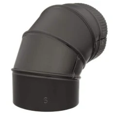 6 In. X 6 In. Black Stove Pipe Elbow -Fire Place Store master flow elbows ba90e6 c3 1000