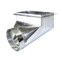 12 In. X 6 In. X 7 In. 90 Degree Register Box With Flange