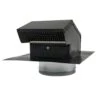 5 In. Goose Neck Vent - Roof Cap In Black