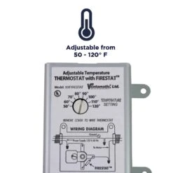 Adjustable Thermostat With Firestat For Power Attic And Exhaust Fans -Fire Place Store maxx air programmable thermostats xxfirestat 4f 1000