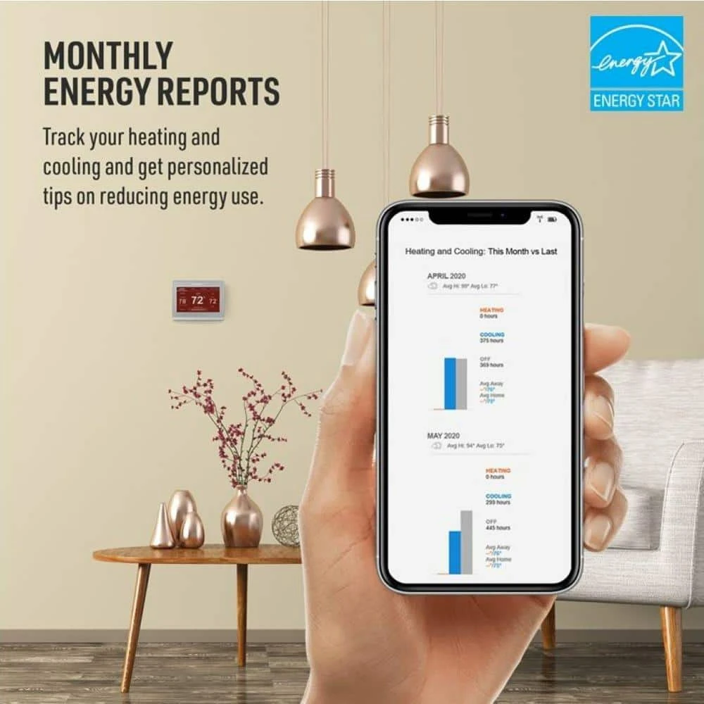 Wi-Fi Smart Color 7-Day Programmable Smart Thermostat With Color-Changing Touchscreen Display 8 Wi-Fi Smart Color 7-Day Programmable Smart Thermostat With Color-Changing Touchscreen Display - Image 8