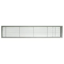 AG10 Series 4 In. X 10 In. Solid Aluminum Fixed Bar Supply/Return Air Vent Grille, Brushed Satin