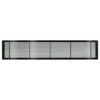 AG10 Series 4 In. X 24 In. Solid Aluminum Fixed Bar Supply/Return Air Vent Grille, Black-Gloss