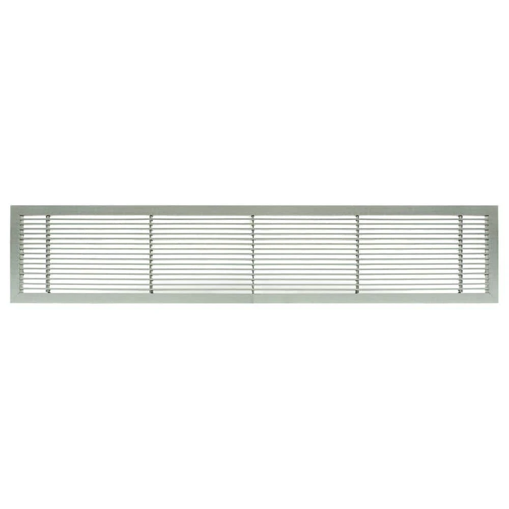AG10 Series 6 In. X 12 In. Solid Aluminum Fixed Bar Supply/Return Air Vent Grille, Brushed Satin 1 AG10 Series 6 In. X 12 In. Solid Aluminum Fixed Bar Supply/Return Air Vent Grille, Brushed Satin