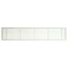 AG10 Series 6 In. X 12 In. Solid Aluminum Fixed Bar Supply/Return Air Vent Grille, White-Matte