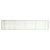 AG10 Series 2.25 In. X 14 In. Solid Aluminum Fixed Bar Supply/Return Air Vent Grille, White-Gloss