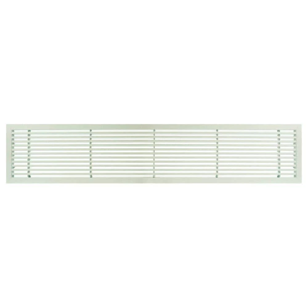 AG20 Series 4 In. X 24 In. Solid Aluminum Fixed Bar Supply/Return Air Vent Grille, White-Matte 1 AG20 Series 4 In. X 24 In. Solid Aluminum Fixed Bar Supply/Return Air Vent Grille, White-Matte