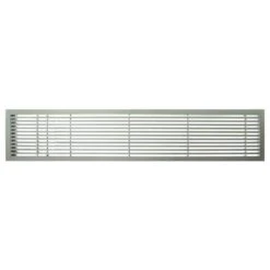 AG20 Series 4 In. X 24 In. Solid Aluminum Fixed Bar Supply/Return Air Vent Grille, Brushed Satin With Left Door