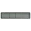 AG20 Series 4 In. X 30 In. Solid Aluminum Fixed Bar Supply/Return Air Vent Grille, Black-Matte
