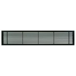 AG20 Series 4 In. X 30 In. Solid Aluminum Fixed Bar Supply/Return Air Vent Grille, Black-Matte
